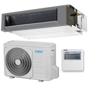 MDV MDCA4I-12HRFN8/T-MBQ4-03E/MDOAG-12HDN8 (-27 °С) Инверторная сплит-система кассетного типа  зимний комплект