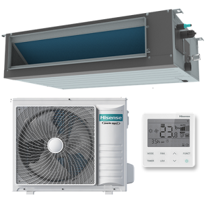 HISENSE ADT-09UX4RBL8/AUW-09U4RS8 Инверторная сплит-система канального типа HEAVY EU DC