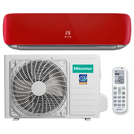 HISENSE AS-10UW4RVETG00 (R) Инверторная сплит-система настенного типа RED CRYSTAL Super DC Inverter