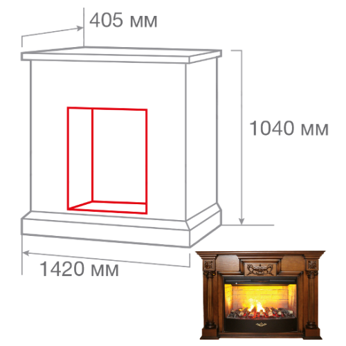 Портал RealFlame London 33 AO (для очагов 3D Firestar 33, Firespace 33 S IR) Портал RealFlame London 33 AO (для очагов 3D Firestar 33, Firespace 33 S IR)