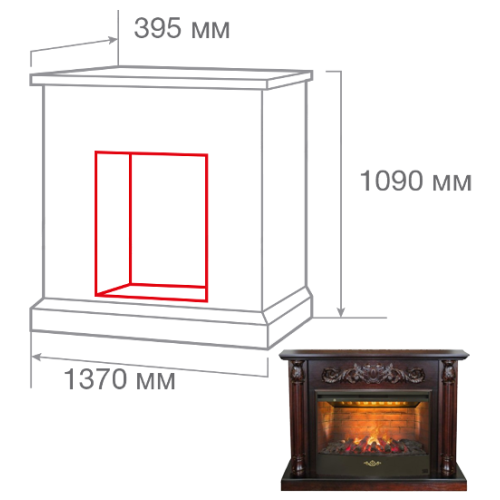 Портал RealFlame Salford 33 AO (для очагов 3D Firestar 33, Firespace 33 S IR) Портал RealFlame Salford 33 AO (для очагов 3D Firestar 33, Firespace 33 S IR)