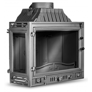 Каминная чугунная топка KAWMET W4L (W4P) 2 стекла